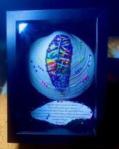 Cherokee Prayer Blessing – Framed Sand Dollar Art
